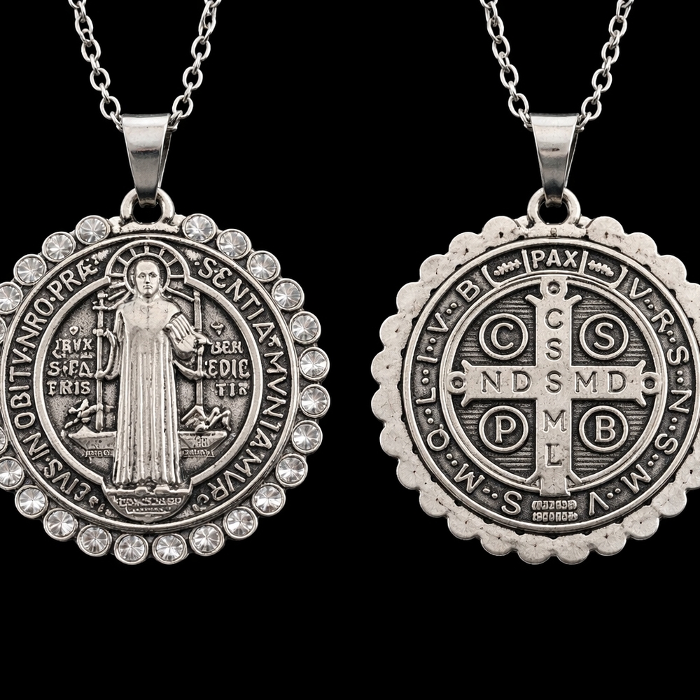 St. Benedict Medal Necklace – Faith & Protection Pendant